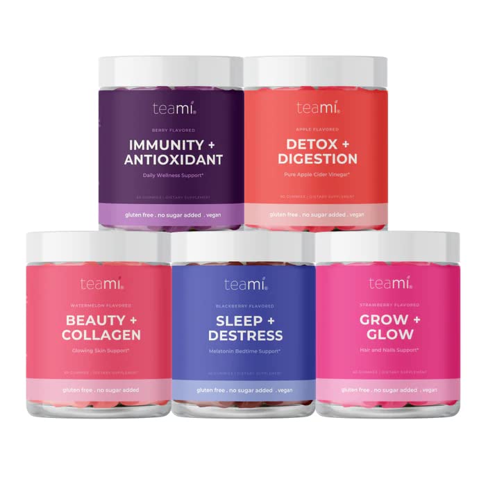 Teami Wellness Gummies Multivitamin Heart Shaped Gummies for Beauty and Wellness Routine Fruity Flavor Delicious Gummies - Detailed View