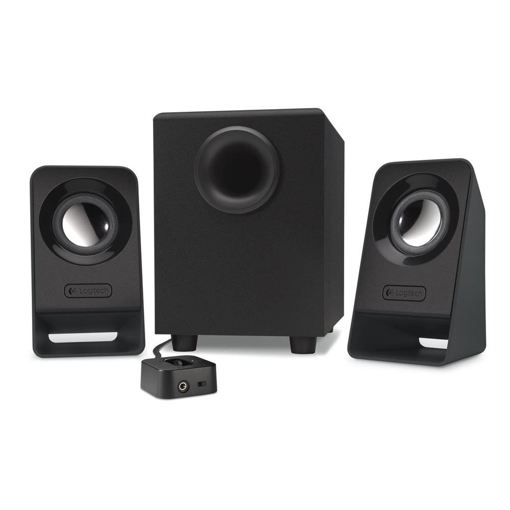 Logitech Z213 Compact Pc Multimedia 2.1 Speaker System With Subwoofer, 14 W, Control Pad, 3.5Mm Audio Input, Headphone Jack, EU Plug, Computer/Tv/Smartphone/Tablet/MUSic Player - Black