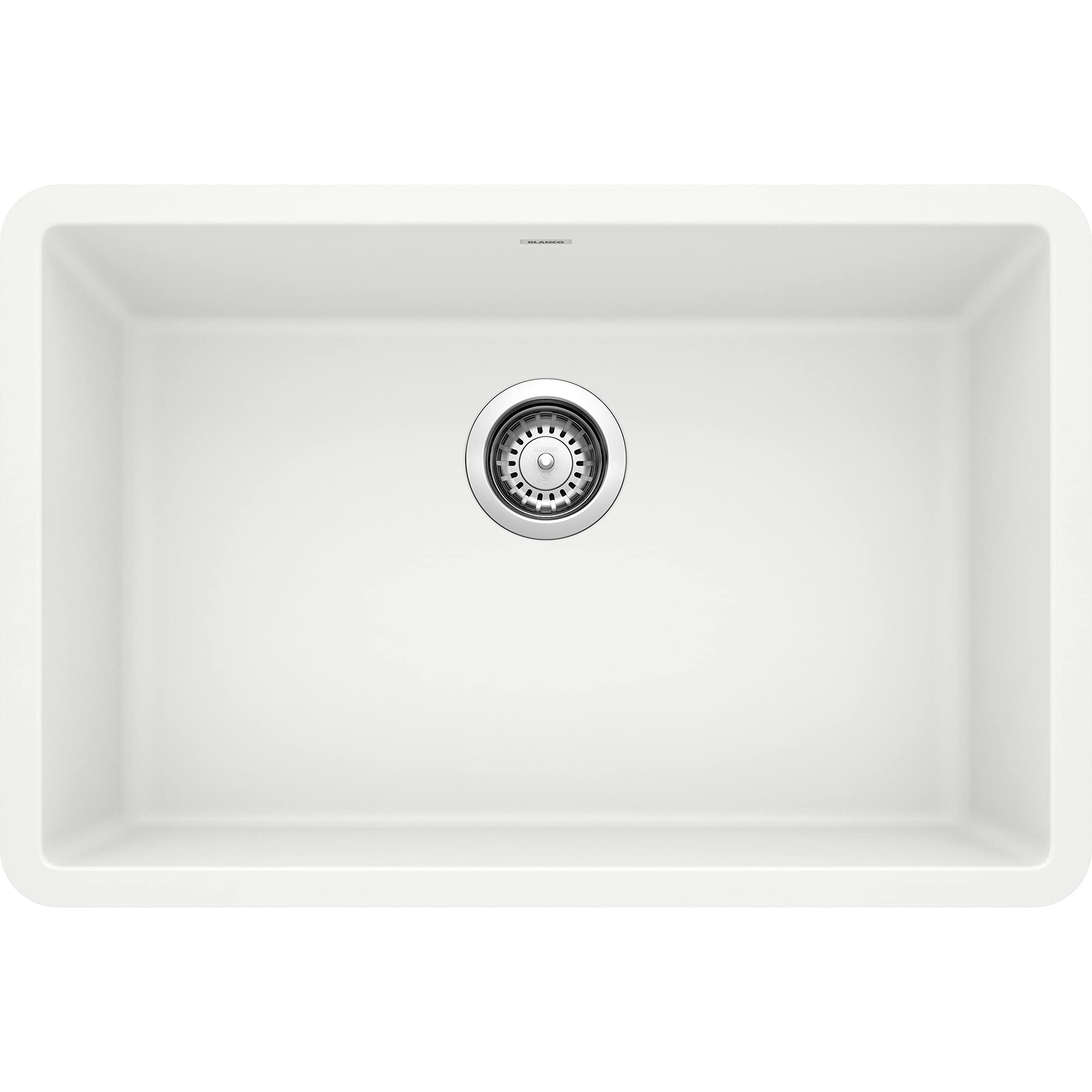 White 522429 PRECIS SILGRANIT Single Bowl Undermount Kitchen Sink