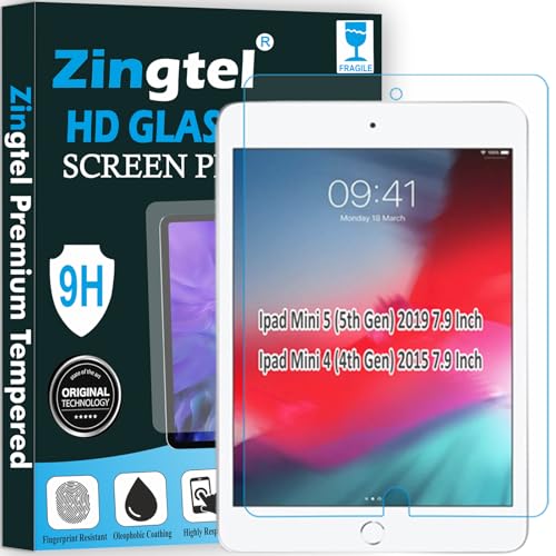 Image of Screen Guard Designed For iPad Mini 5 /4 7.9 Inch (2019 /2015, 5th /4th Gen) Nano Fiber Tempered Glass Screen Protector Flexible, HammerProof & Shatterproof