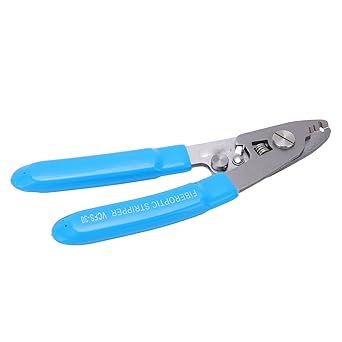 Fiber Optic Stripper, Alloy Steel Cable Cutter Safety Lock Return Spring Wide Application for Working