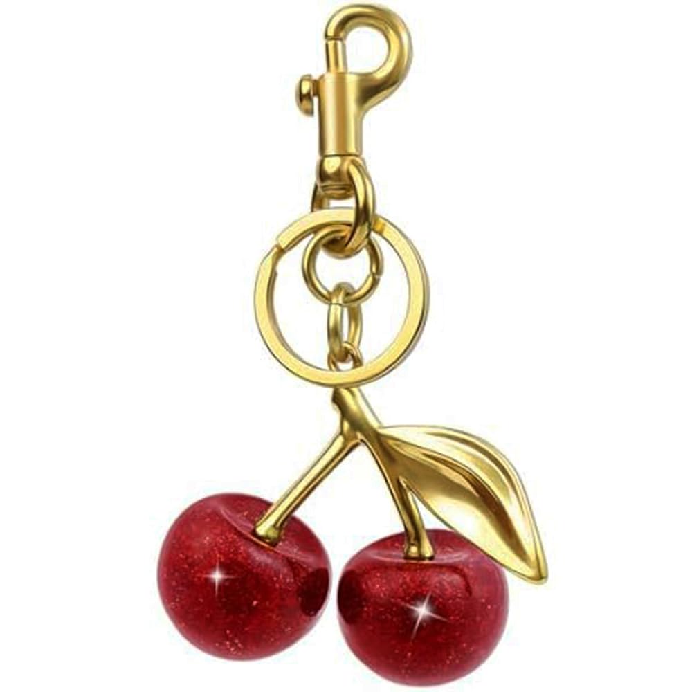 EMAGIC IOT Bag Charms for Handbags, Cute Cherry Keychain for Women, Purse Charms Car Key Chain Women Cherry Bag Charm Accessories
