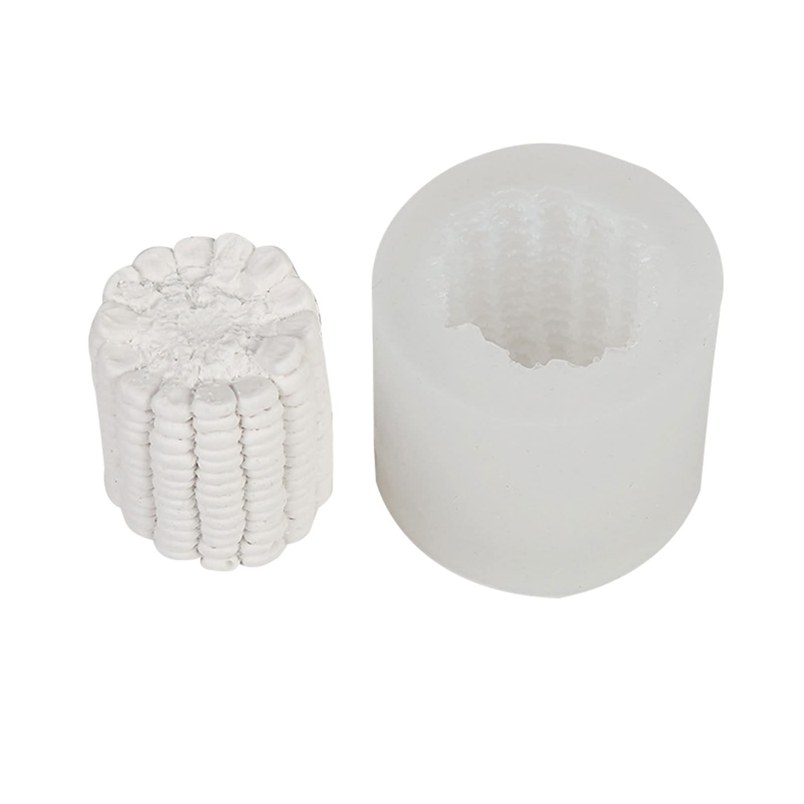 Buxuaaaa 3D Simulated Corn Shape Silicone Mold for Plaster Ornaments Handicrafts Making Tool