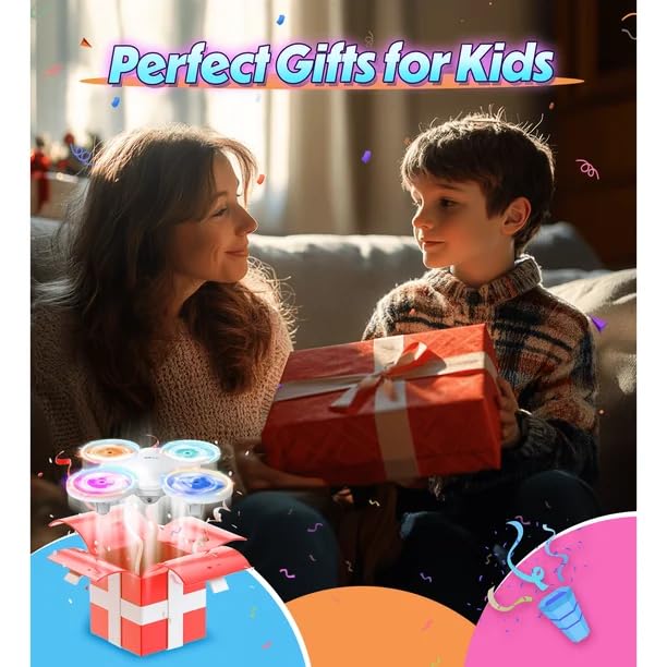 Image of Jack Royal Mini Drone for Kids|LED Remote Control Rc-Drone with multiple led shows| Auto Hovering, Headless Mode, 3D Flips and Throw to Go| Great Gift Toys for Kids| Indoor Flying Toy for Kids,
