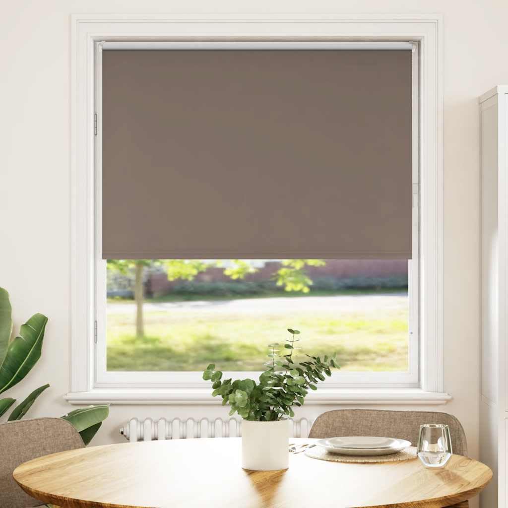 Vidaxl (Coffee, 100 X 150 Cm) Roller Blind Blackout Fabric Polyester