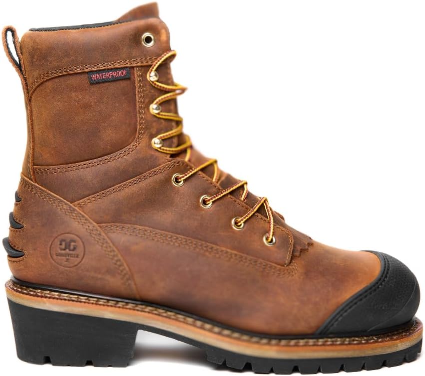 GOODVILLE Men's Logger Boots - Composite Toe Waterproof