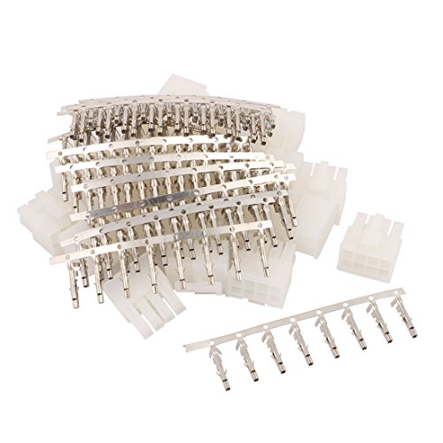 Conectores ATX 8 pines macho plástico blanco 20 pcs miniatura 1