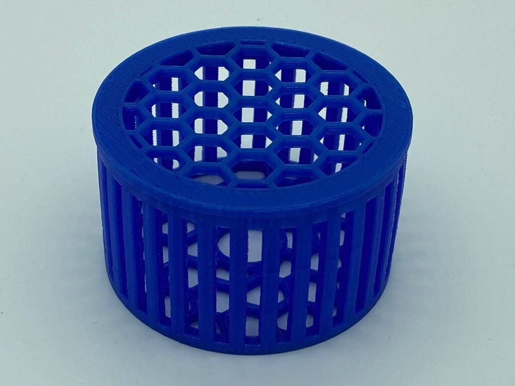 2 Inch Mushroom Basket for Coral Frags Shroom Box Shroom Jail Shroom Protector (Standard Round, Blue)