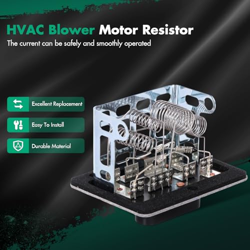 Image of SCITOO HVAC Blower Motor Resistor Fit for 1995-2005 Chevrolet Blazer /1998-1999 Chevrolet C1500 C2500 /1998-1999 GMC K2500 Suburban /1995-2004 Chevrolet S10 /1996-2001 Oldsmobile Bravada OE#DR773, RU-344