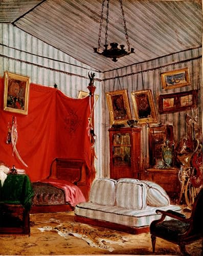 Lienzo cuadro pintura murales decor estudio retratos Delacroix decoraciones hogar 60x90