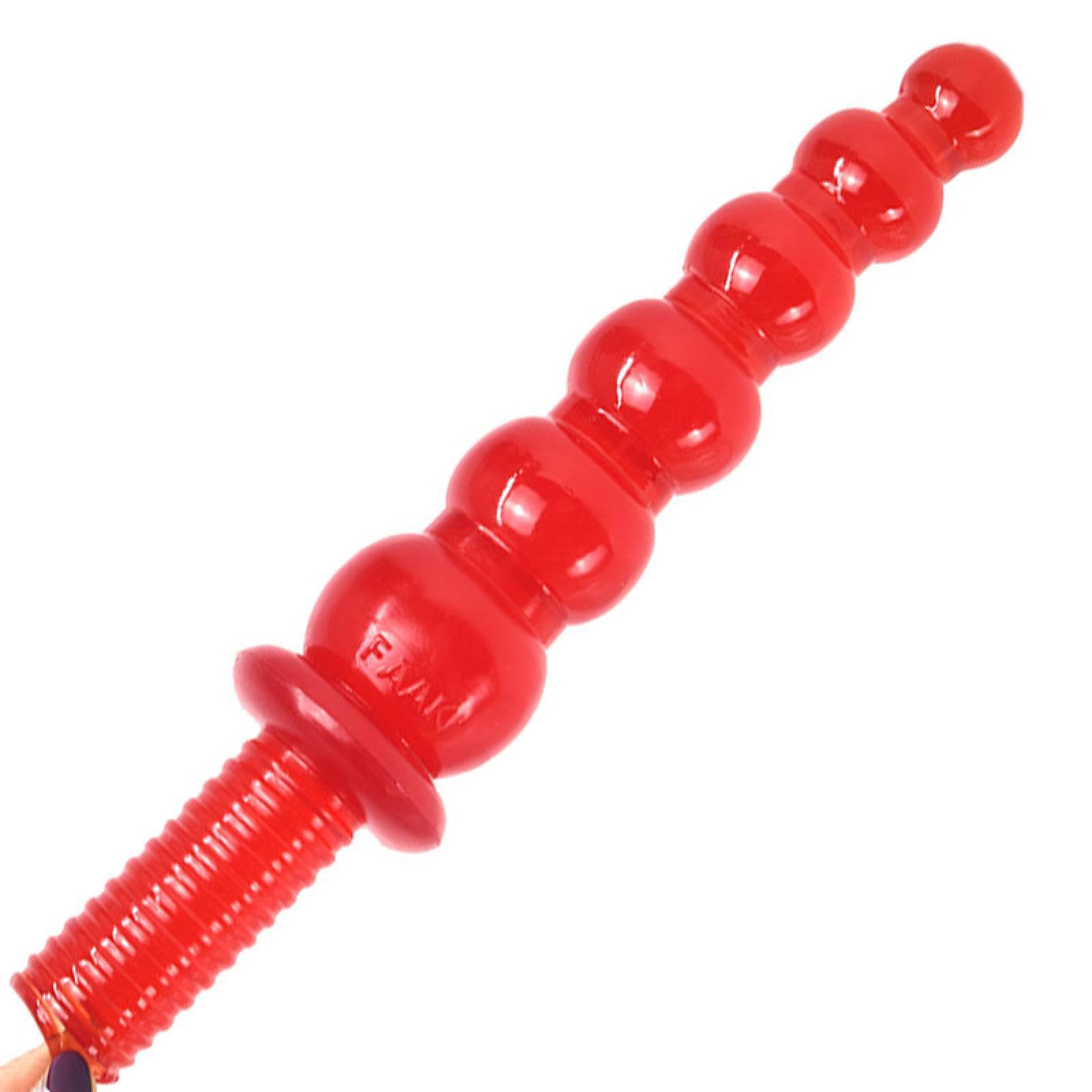 Plug anale Plug anale per grandi donne con manico, zucca rossa, giocattolo del sesso, vibratori Per Prodotti erotici per macchine del sesso per masturbazione da donna