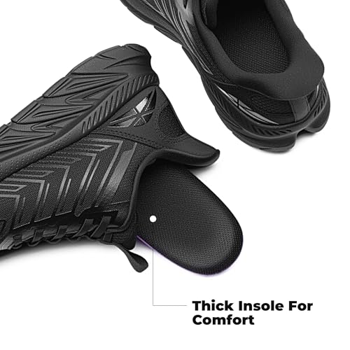 Image of ALLSWIFIT Women's Slip On Walking Shoes Running Comfortable Tennis Breathable Non Slip Athletic Gym Workout Cross Training Fashion Sneakers