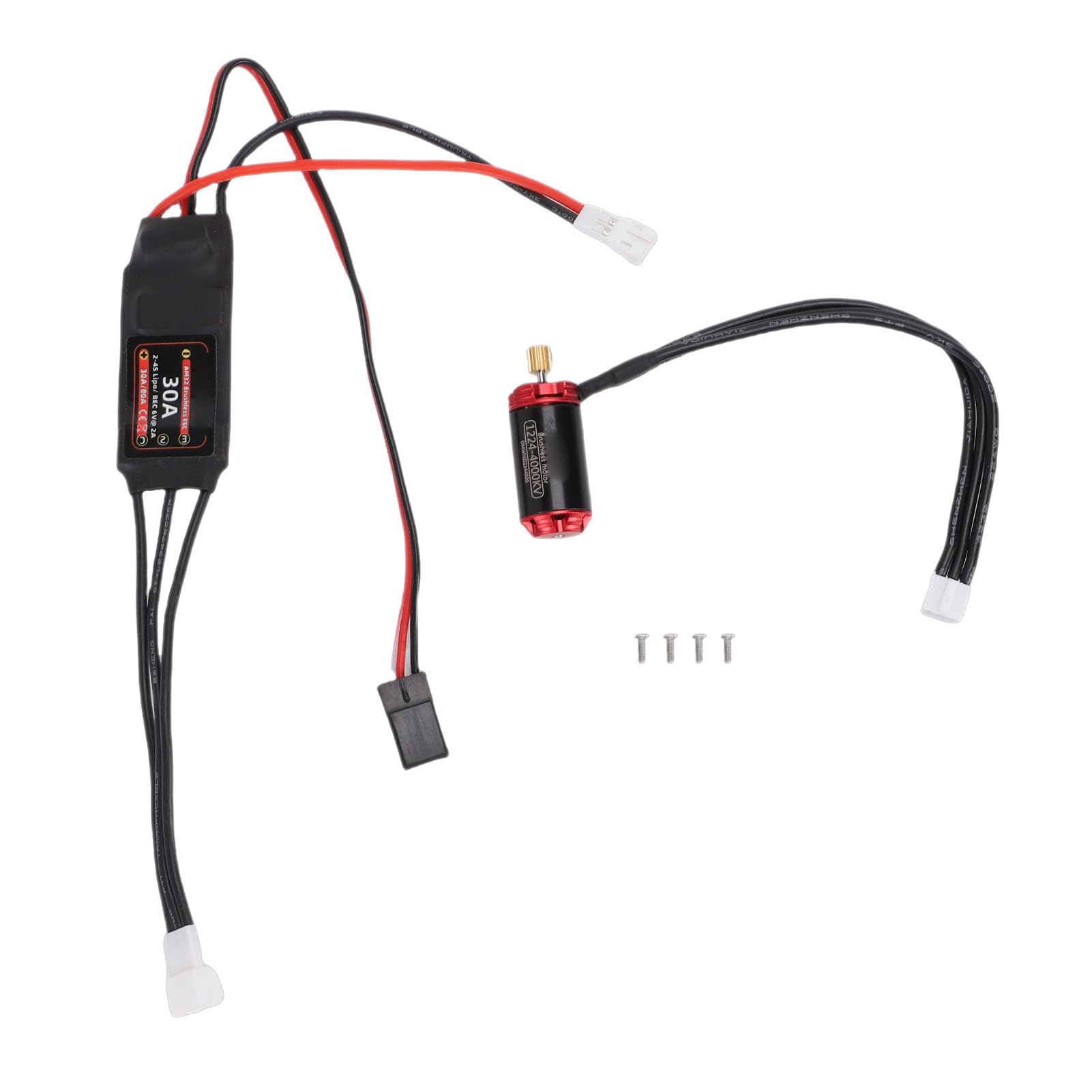 Mingzhe Brushless Motor ESC Set 1224 4000KV for SCX24 RC Car High Torsion