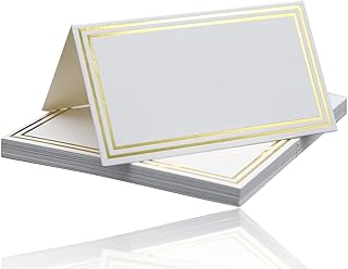 Wedding Place Cards 20Pcs, Wedding Name Place Cards Table Name Cards White Blank Tent Card Place Name Cards for Table Setting Christmas Halloween Party Dinner Reception