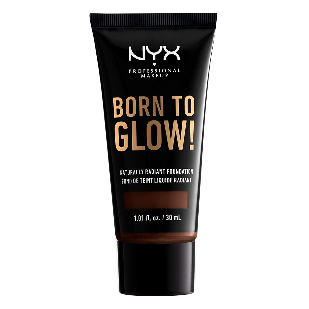 NYX PROFESSIONAL MAKEUP Born To Glow Naturally Radiant Foundation - Deep Ebony