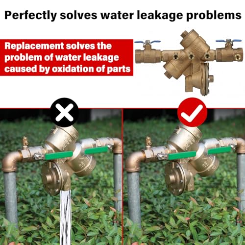 Image of 1-1 /4 inch to 2 inch Backflow Preventer Repair Kit Compatible with Wilkins Zurn 975XL /975XL2 - Complete Maintenance Set Including Poppets, Springs, Seats