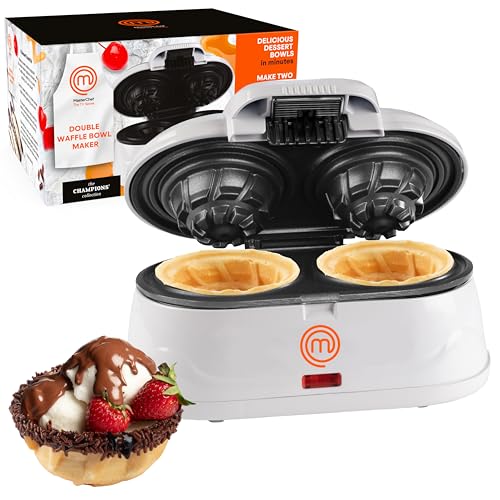 MasterChef Double Waffle Cone Bowl Maker- Makes Two 4