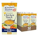 Kitchen Basics UnSalted Stock, Chicken, 32 Ounce (Pack of 12)