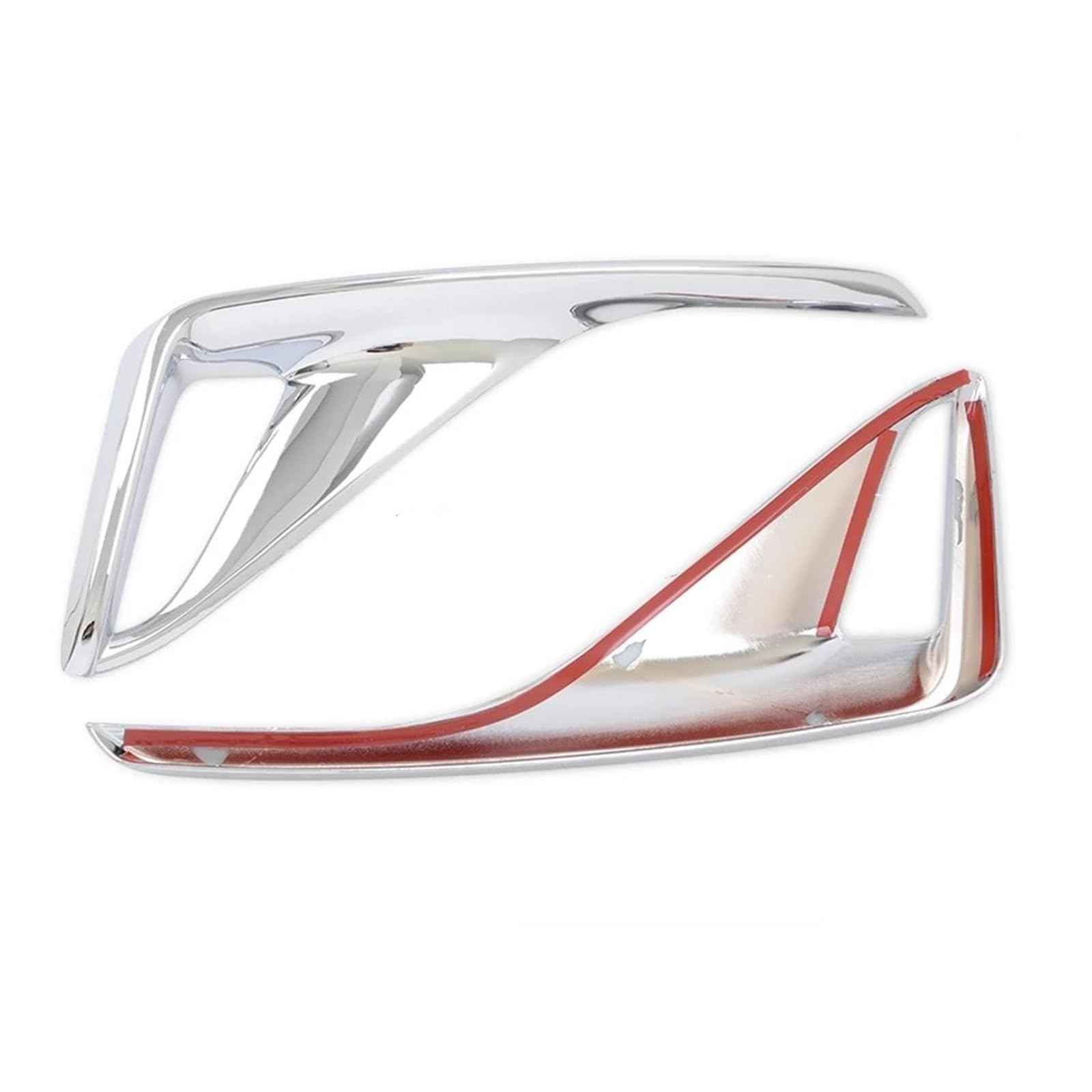 Contours De Phares Arrières Enjoliveur Feu Antibrouillard Arrière Pour Toyota Pour C-HR 2016-2022 Enjoliveurs Feu Antibrouillard Arrière En Fibre Carbone | ABS Chrome