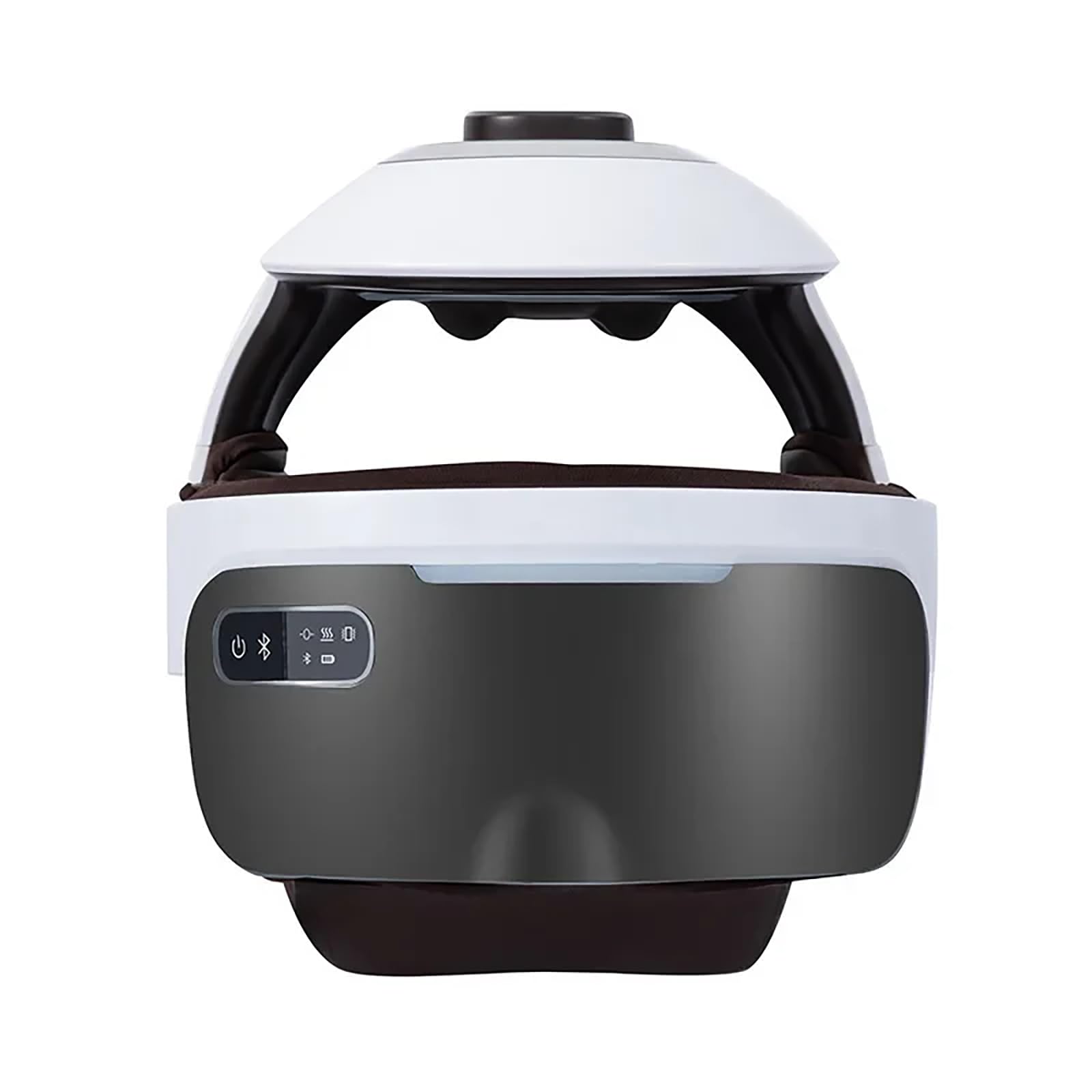 Masajeador inalámbrico Integrado para Cabeza y Ojos, Casco de Masaje para Ojos y Cuello con Calor, amasamiento, compresión de Aire,Alivio del estrés y sueño Profundo