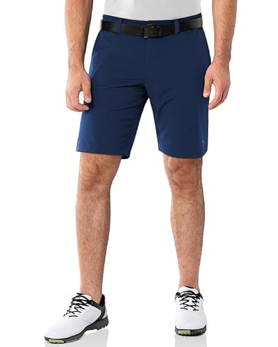 33,000ft Men's Golf Shorts 9" Dry Fit Stretch Golf Short UPF 50+ Lightweight Flat Front 4-Way Stretch Bermuda Shorts Breathable Shorts with 4 Pockets and Tee Holders, Deep Blue 38W x 9L