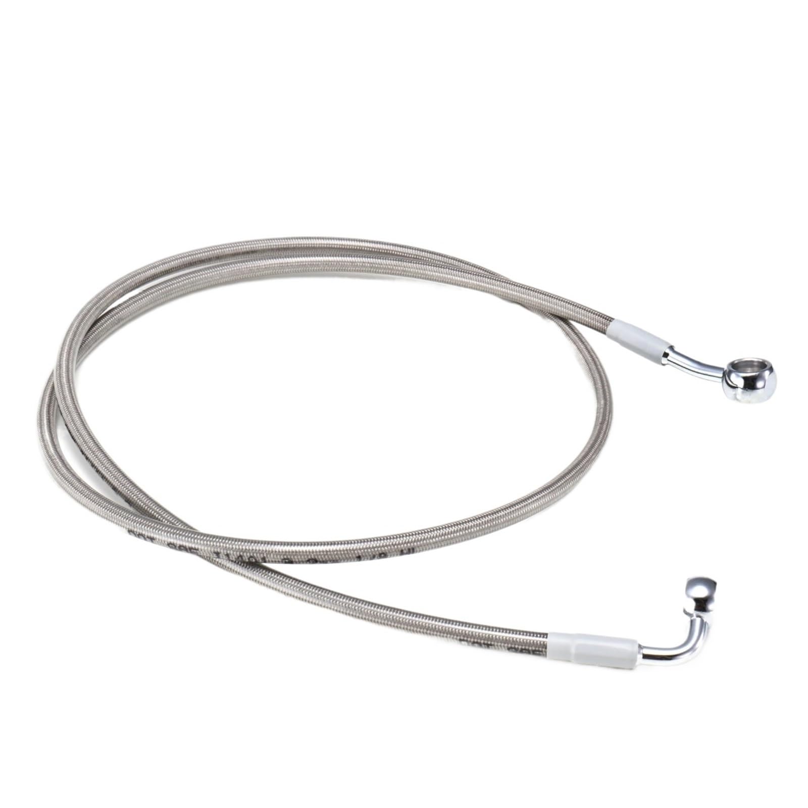 Kable napędowe Do Harleya Dyna Super Wide Glide Softail bez ABS 123/128CM Przednie przewody hamulcowe hydrauliczne Wąż olejowy Motocyklowe kable napędowe(128cm Chrome)