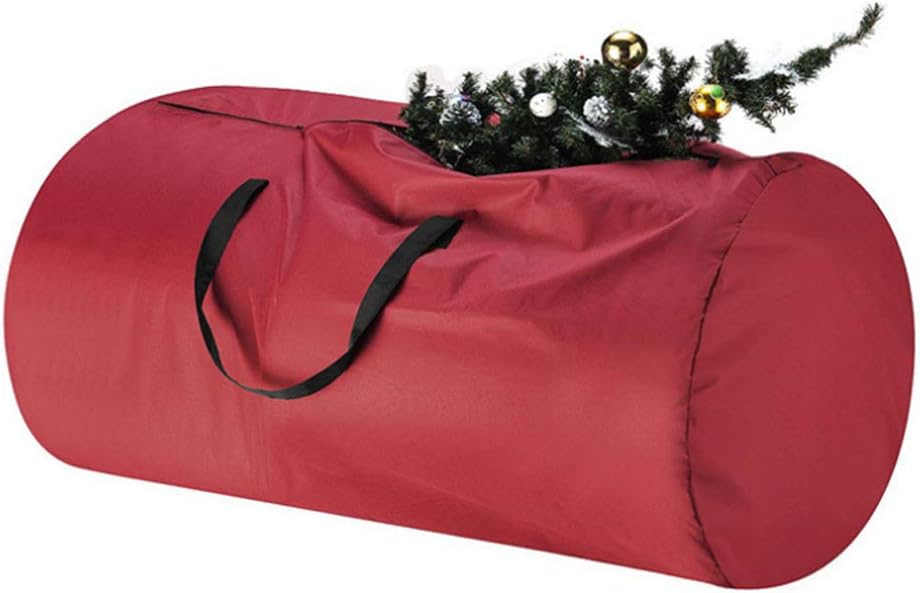 Christmas Tree Storage Bag - Fits Up to 7 ft. Tall Artificial Disassembled Trees, Durable Handles Sleek Dual Zipper Holiday Xmas Bag Made of Tear Proof 600D Oxford 36 * 120CM