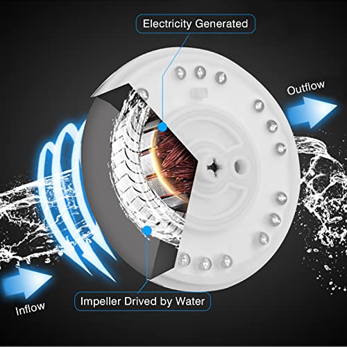 Zoyehoo Shower Head, Seven Colors Led Shower Head, High Pressure Shower Head With Handheld Adjustable Shower Head With 60 Inch/1.5 M Hose #TOP3
