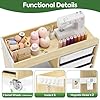 SYKIARIOL Craft Organizers and Art Supply Storage, Art Cart, Rolling Cart with 4 Drawers & Metal Pegboard, 5 Hooks, Cute Macaron Color Magnets for Craft Room, Office, Classroom, White #4