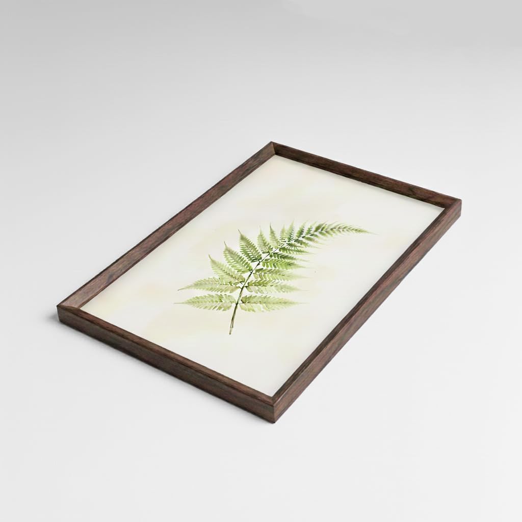 A3 Picture Frame, Walnut Color MDF Wood Photo Frame with Plexiglass Front, Wall Display