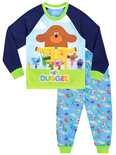 Hey Duggee Pigiama a Maniche Lunghe per Ragazzi Lupetto Club Multicolore 12-18 Mesi