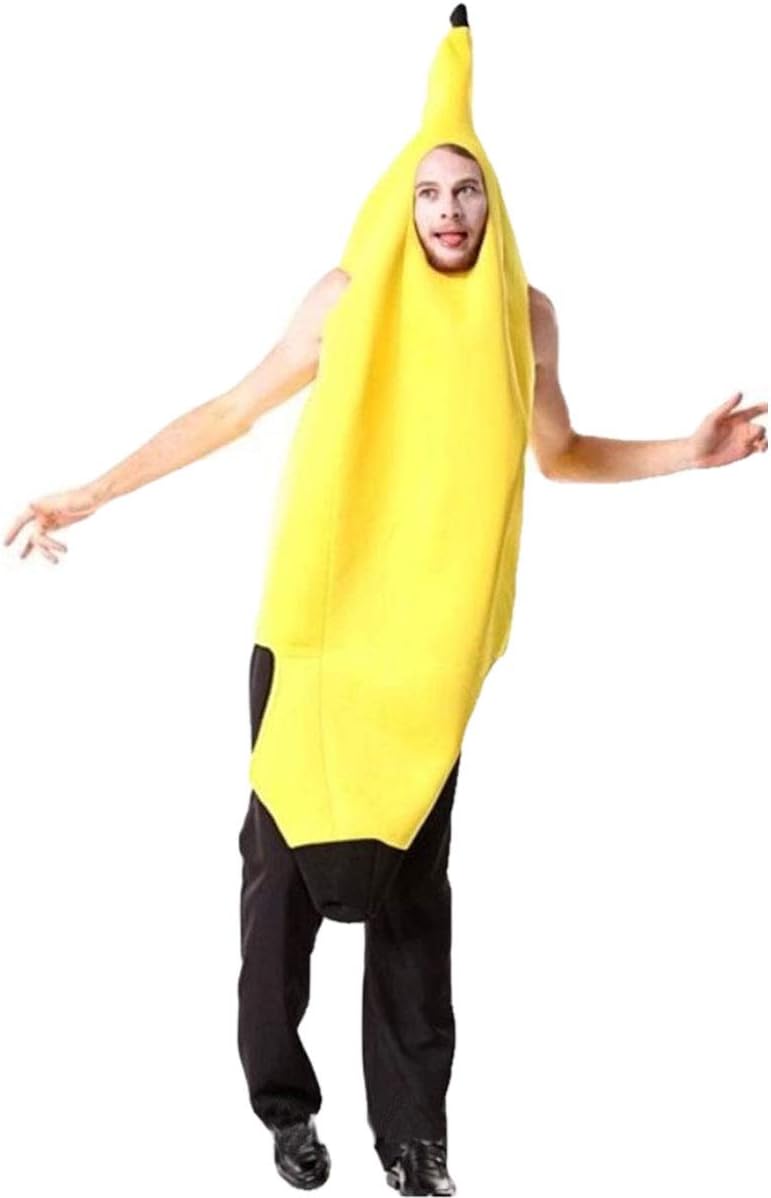 Amazon Neustadt バナナ コスチューム 面白い コスプレ 衣装 ハロウィン 面白 着ぐるみ おもしろい おもしろ 仮装 Mサイズ K0080 コスプレ 仮装 通販