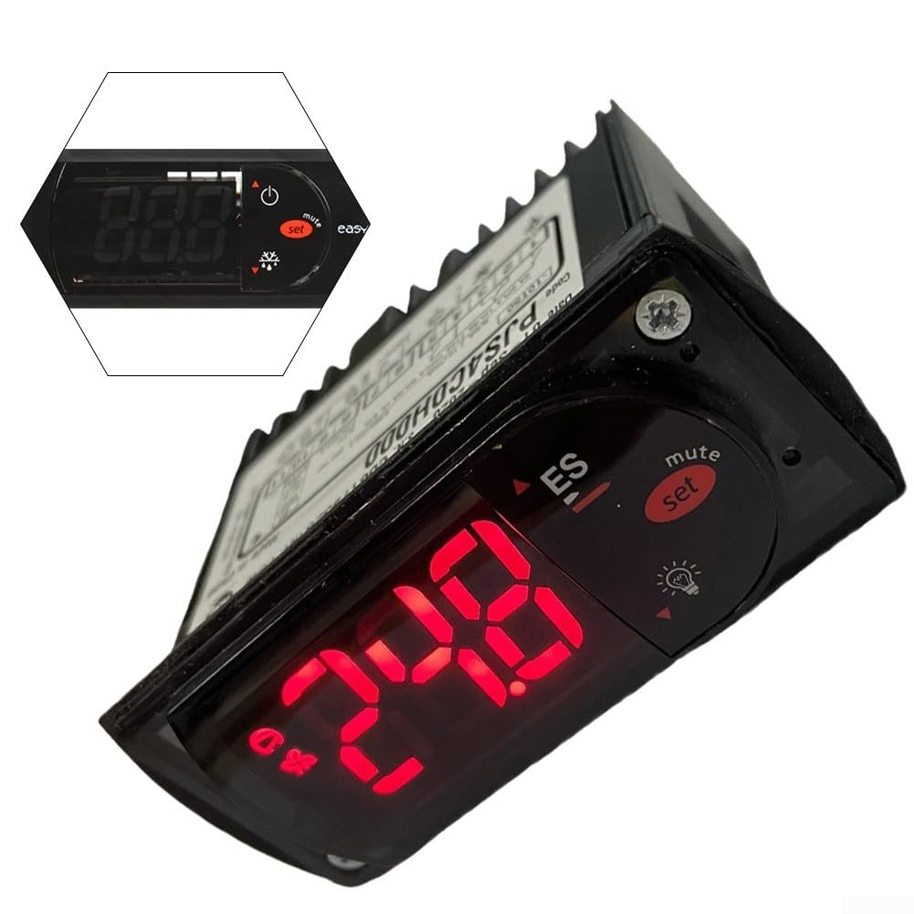 Oniissy Termostato controlador de temperatura digital con sonda de sensor de 115 V compatible con sistema Carel para equipos de refrigeración comercial