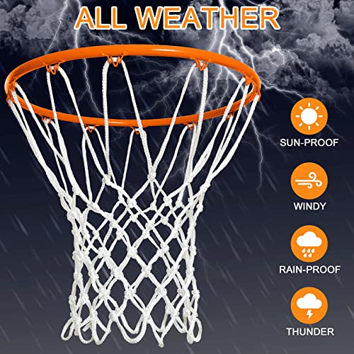 NEIJIANG Basketball Net Replacement Outdoor, Upgraded Thickening Heavy Duty, All Weather Anti Whip, Fits Standard Indoor or Outdoor 12 Loops Rim by NEIJIANG - Image 4