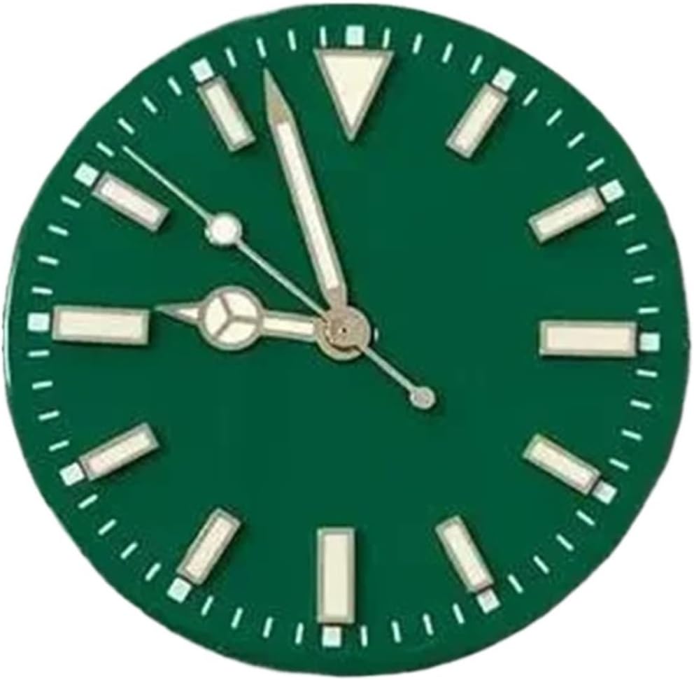 1pcs NH35 8215 Clock 29 mm Green Luminous Faces Accessories for Movement NH35/ NH36/ 8215/2813