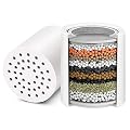 AMORIX 15 Stage Shower Filter Replacement Cartridge Reducing Chlorine Shower Water Head Filter for Hard Water Heavy Metal Impurity, Improve Skin Hair, Fit Any Similar Design Shower Water Filter