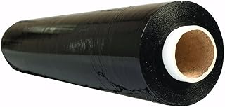 OFFICE PRODUCTS Stretchfolie Schwarz folie 1 Rolle/Handstretchfolie / 243m - 50cm / 2,5kg 23my Hand Umzugfolie Dehnung 150%/ Stretchfolienrolle/Wickelfolie Packfolie und Umzug/Verpackungsfolie