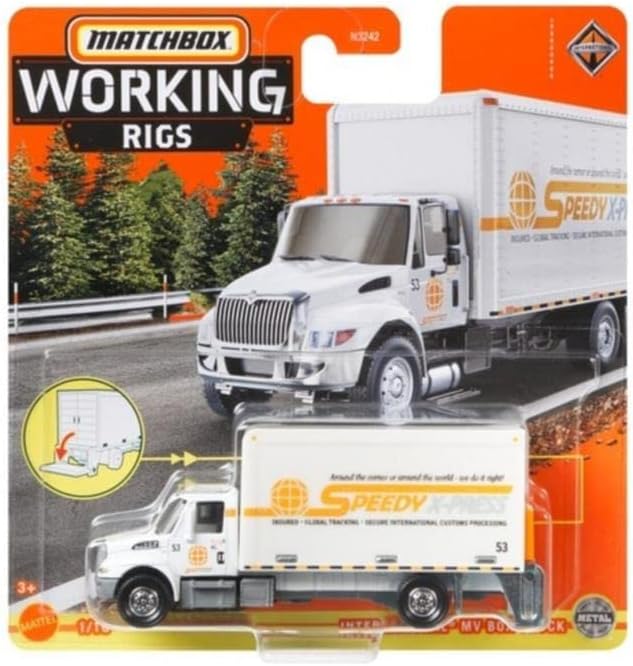 Matchbox Working Rigs International MV Box Truck 1/16 (weiß)