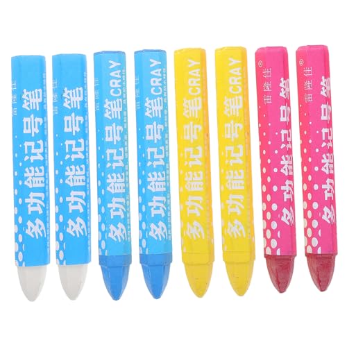 BATHVEVE 8 Pièces Crayon de Marquage pour Pneus Marqueur Rayures avec pour Voitures Crayon de Peinture Portable pour Inspection et Dessin sur Surfaces