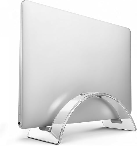 Soporte vertical acrílico para portátil - Elegante soporte transparente para portátil, soporte de acoplamiento que ahorra espacio para MacBook, disponible en Yaxa Costa Rica