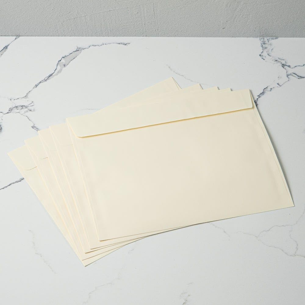 LUXPaper 9 x 12 kopert na broszury | naturalny len | 36,3 kg. Tekst | 50 szt