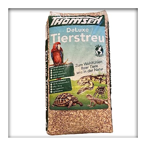 Kieskönig 60 Liter DeLuxe Tierstreu XXL grob Buchenholz-Granulat...