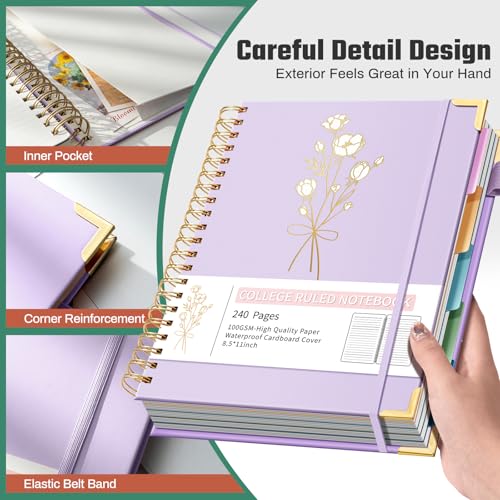 Carnet de notes ligné Ovesmusl premium 100g avec couverture rigide