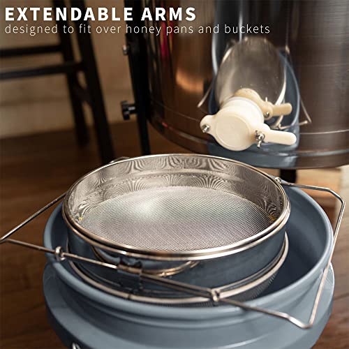 Vivo Stainless Steel Honey Strainer Double Sieve, Bee Keeping Equipment Filter Bee-V101H #TOP5