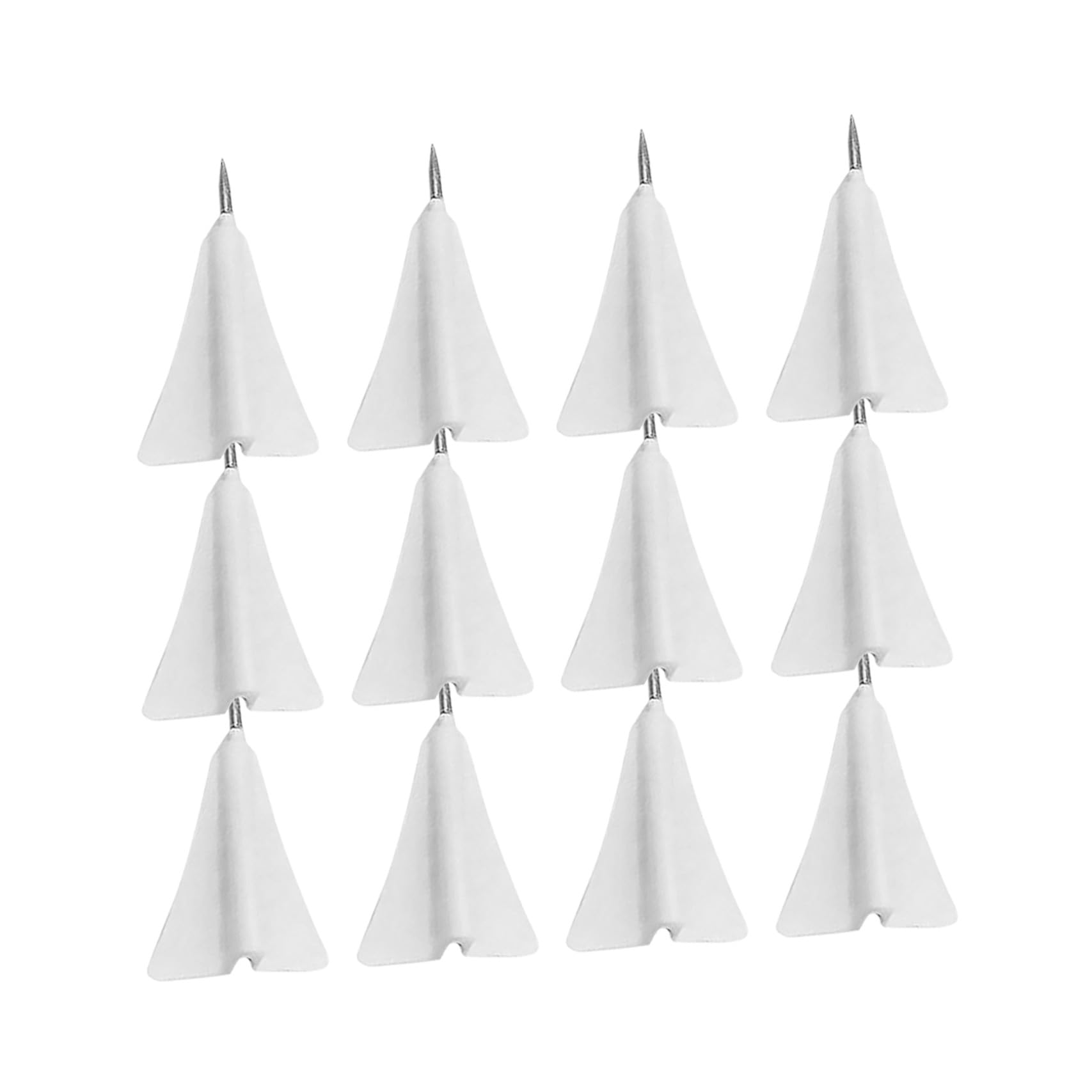 12 Punaises Créatives d'avion en Abs et Acier Blanc, Faciles à Utiliser Ranger, pour Cartes et Articles de Bureau