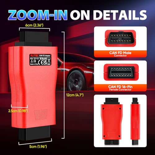 2026 Autel CAN FD Adapter, Support CANFD Protocol for GM 2020+, for Ford 2021+, for FCA Cars 2020+, for Toyota 2020+, etc., Work with Autel OBD2 Scanner MK808S MX808S MaxiSys Elite MK908 MS908 MS906BT - Image 5