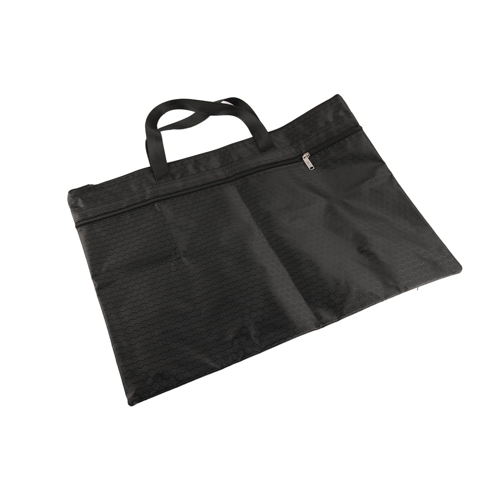 Sarini A3 Portable Document Bag Zippered A3 Oxford Fabric Waterproof Sketch Art Storage Bag for Office School Use Business Travel Folder Organizer - Image 2