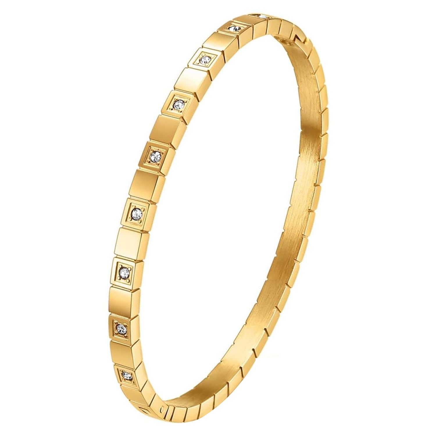 peora Gold Plated Cubic Zirconia Studded Openable Bracelet Fancy Stylish Fashion Jewellery for Women-picture-35