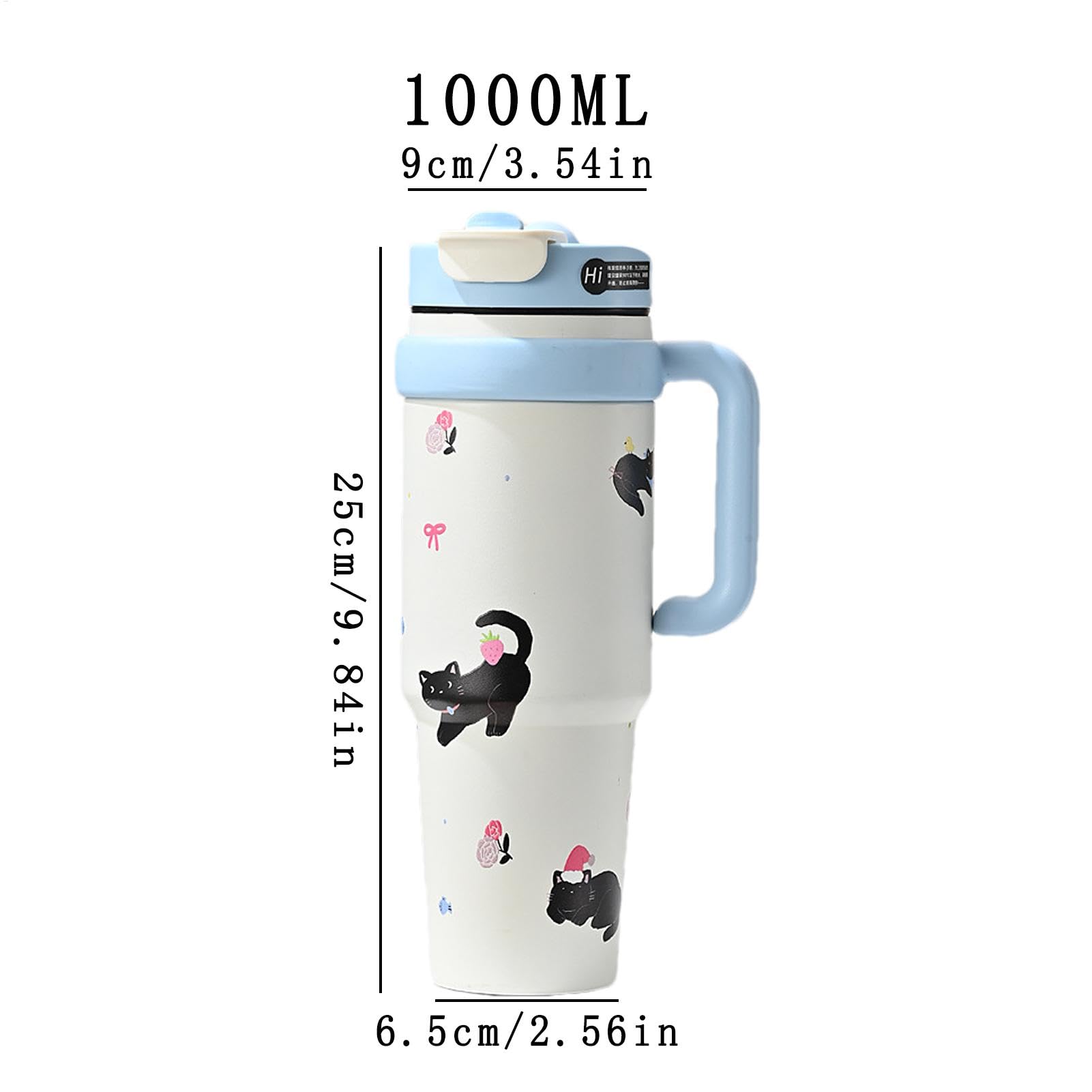 Isolierflaschen Thermoflaschen 1000 Milliliter auslaufsicherer Tumbler