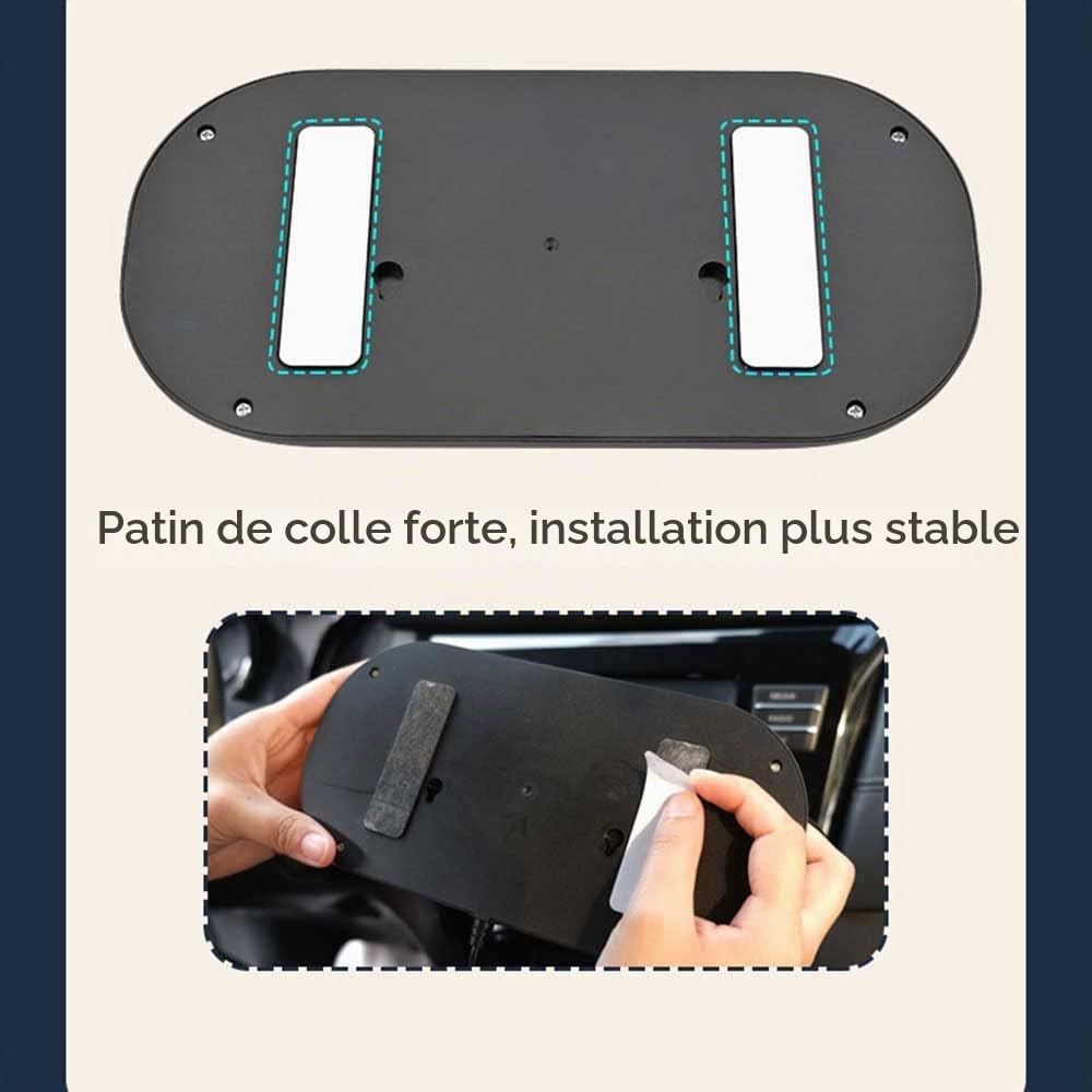 Ventilateur de voiture à double tête, TOTMOX 12V Allume-cigare Mini ventilateur de refroidissement pour voiture, camion, van, SUV, RV, bateau, home, rotation horizontale à 360° et verticale à 180°